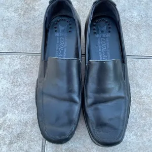 Mephisto “edlef” Black Leather Cool Air Driving Shoes