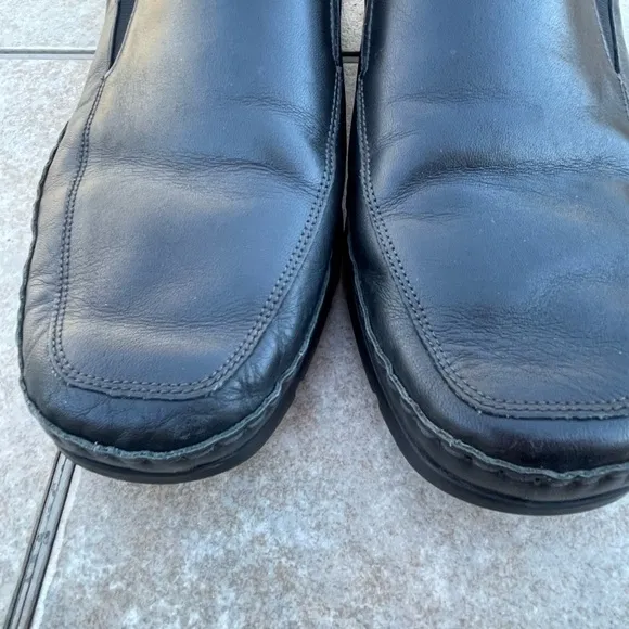 Mephisto “edlef” Black Leather Cool Air Driving Shoes