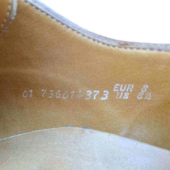 Mephisto Marlon Pebble Grain Oxford w/ Goodyear Welt,8.5, Brown, Shock Absorbers