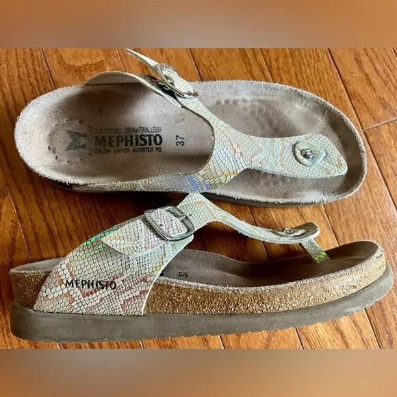 Mephisto Melinda Brights Slip On Sandals‎ women's size EUR 37