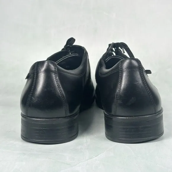 Mephisto Shoes Men's Size US 11.5 Black Leather Oxfords Lace Up Derby No Insole