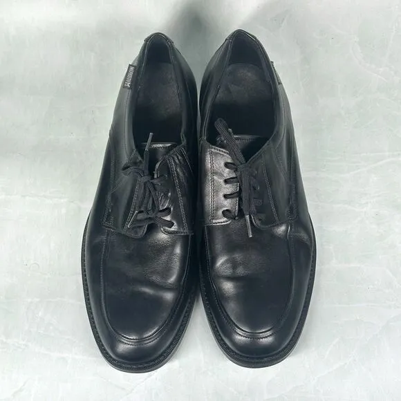 Mephisto Shoes Men's Size US 11.5 Black Leather Oxfords Lace Up Derby No Insole