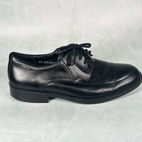 Mephisto Shoes Men's Size US 11.5 Black Leather Oxfords Lace Up Derby No Insole