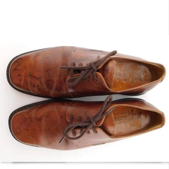 MEPHISTO Tan Lace Up Air Relax Oxfords Shoes 10