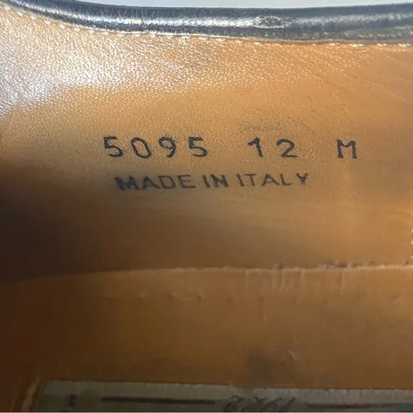 Mercanti Fiorentini leather loafer shoes 12 M  (SH10)