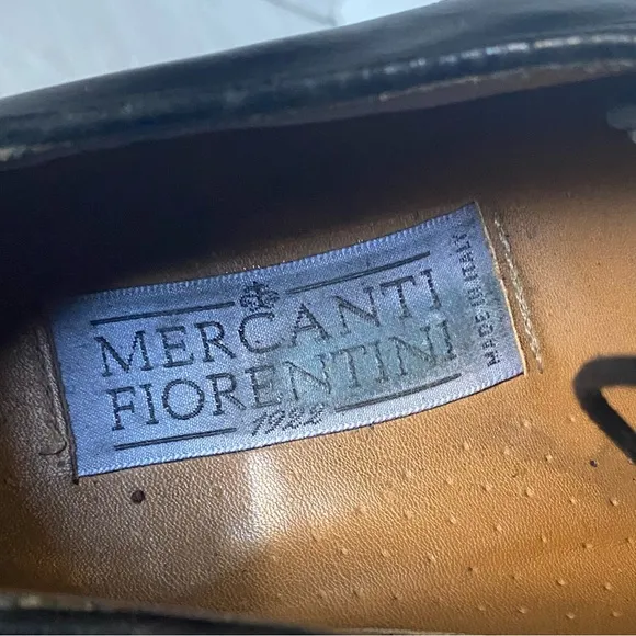 Mercanti Fiorentini leather loafer shoes 12 M  (SH10)