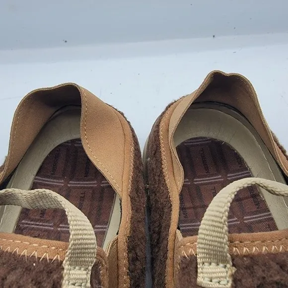 Merrell Hut Moc Mens 9 Brown Cozy Smore Marron Fuzzy Slip On Shoes J002979