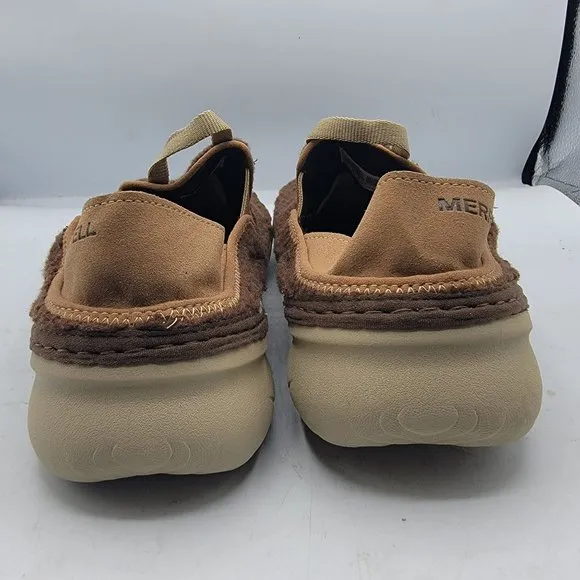 Merrell Hut Moc Mens 9 Brown Cozy Smore Marron Fuzzy Slip On Shoes J002979