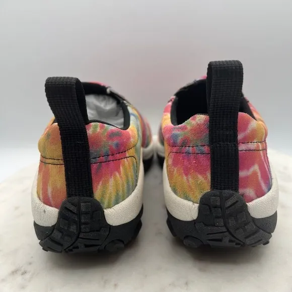 Merrell Jungle Moc Tie Dye Slip On Comfort Shoes Rainbow Festival Casual Sz 7.5