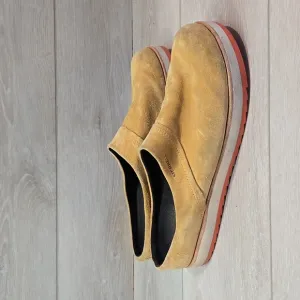 Merrell Women Juno Camel Leather Mule Clog shoes Platform shoes sz 10