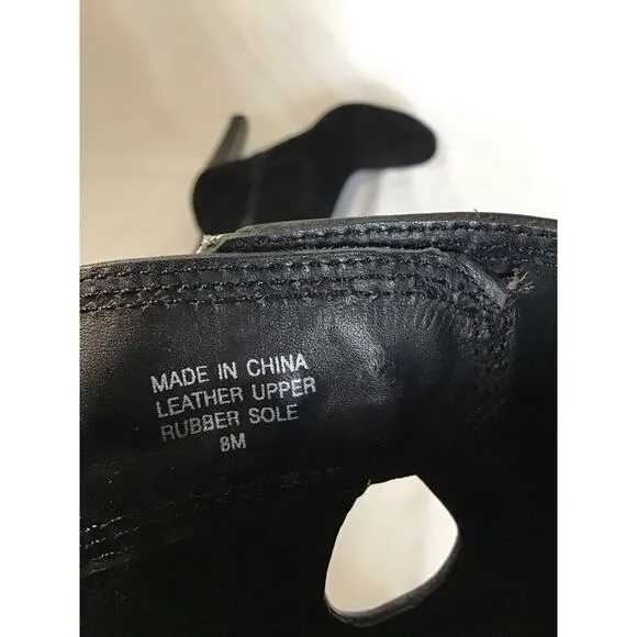 Michael by Michael Kors Women heeled Suede Knee Boots Sz. 8 Black EUC Trendy