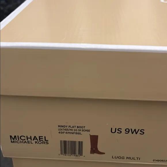 Michael Kors Brown Over the Knee Boots with Leather Finish