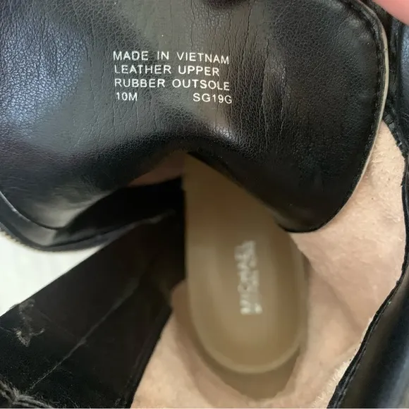 Michael Kors Leather Bastian Ankle Boots