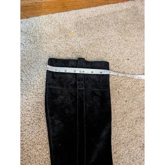 MICHAEL kors lucille stiletto tall black suede slouch boots sz 7 euc