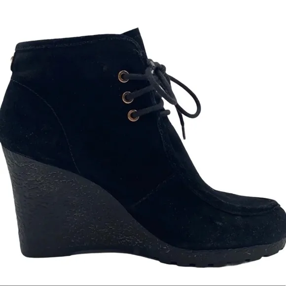 MICHAEL KORS SUEDE WEDGE BOOTS 6