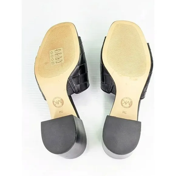 Michael Kors Women's Ingrid Woven Mid-Heel Mule Sandals Size 7 (MSRP $155)
