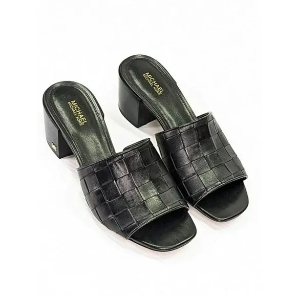 Michael Kors Women's Ingrid Woven Mid-Heel Mule Sandals Size 7 (MSRP $155)