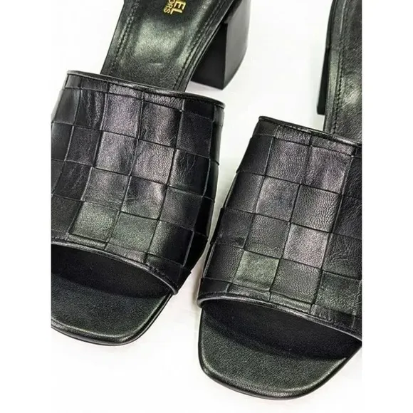 Michael Kors Women's Ingrid Woven Mid-Heel Mule Sandals Size 7 (MSRP $155)