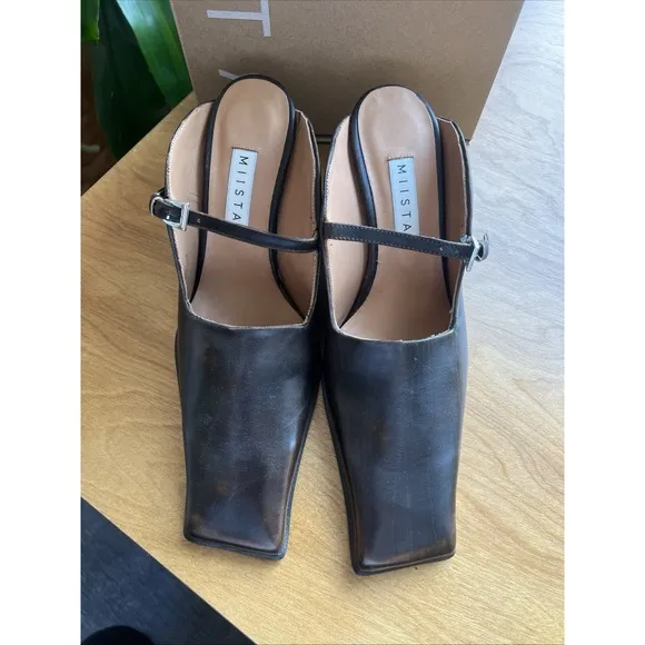 Miista Aldith Brown Miles Leather Shoes Size 38