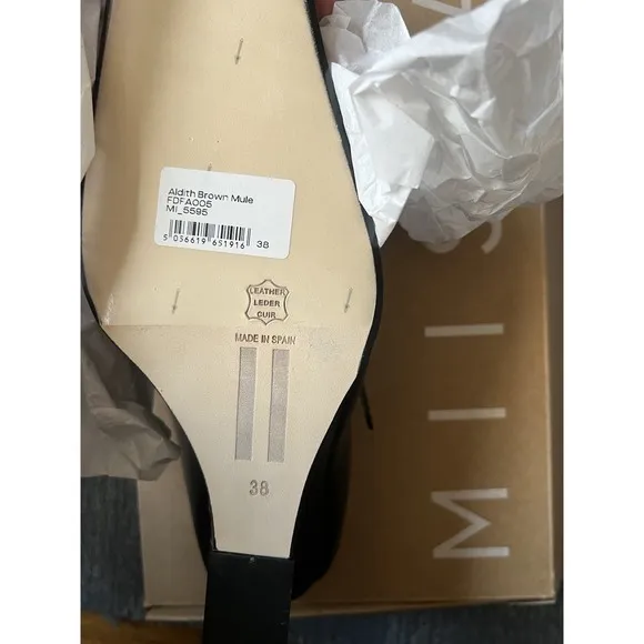 Miista Aldith Brown Miles Leather Shoes Size 38