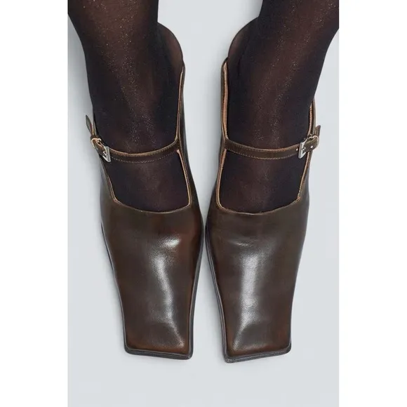 Miista Aldith Brown Miles Leather Shoes Size 38