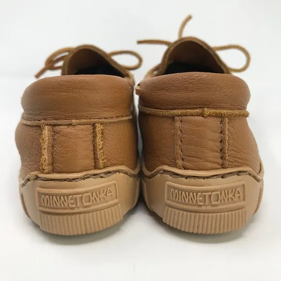 Minnetonka Moccasin Natural Moose Leather Moccasin