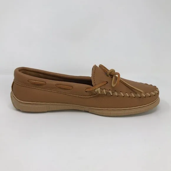 Minnetonka Moccasin Natural Moose Leather Moccasin
