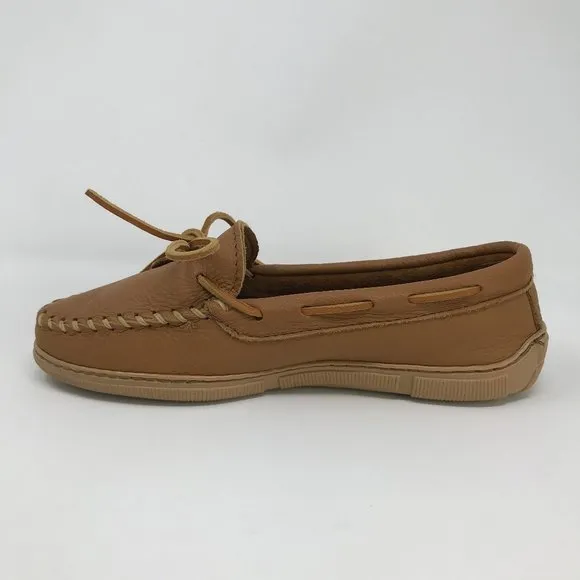 Minnetonka Moccasin Natural Moose Leather Moccasin