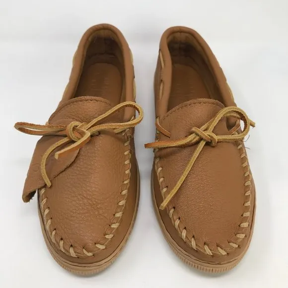 Minnetonka Moccasin Natural Moose Leather Moccasin