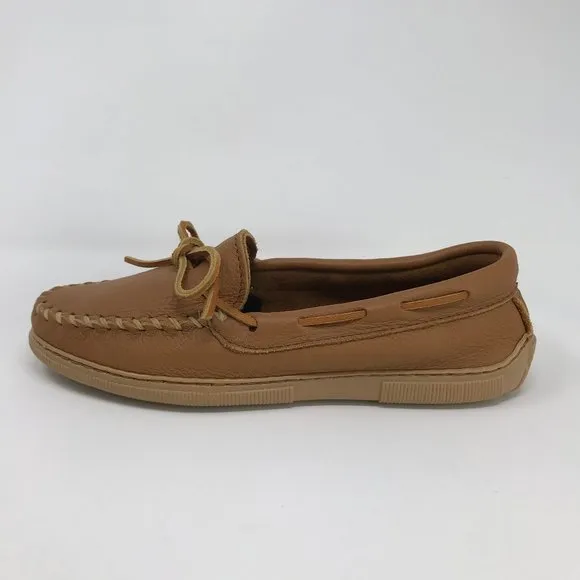 Minnetonka Moccasin Natural Moose Leather Moccasin