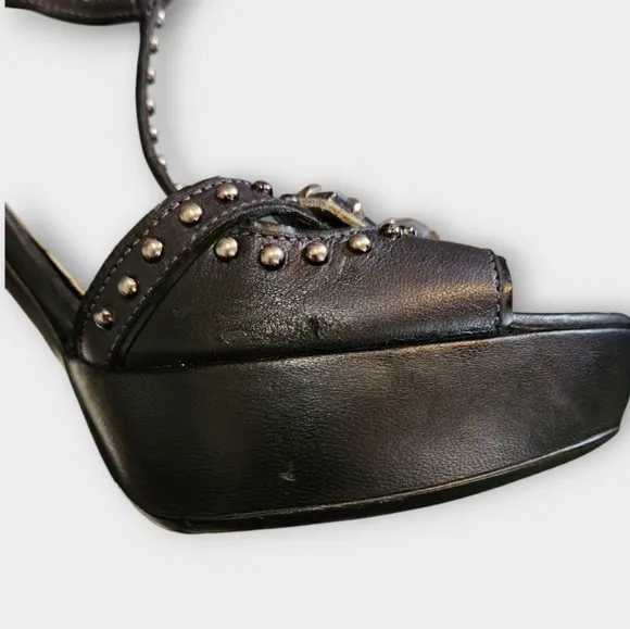 Miu Miu Black Studded Heels