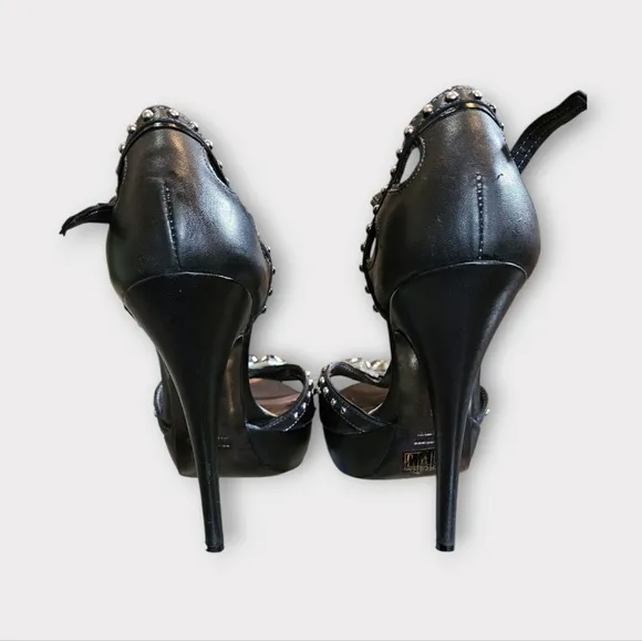 Miu Miu Black Studded Heels