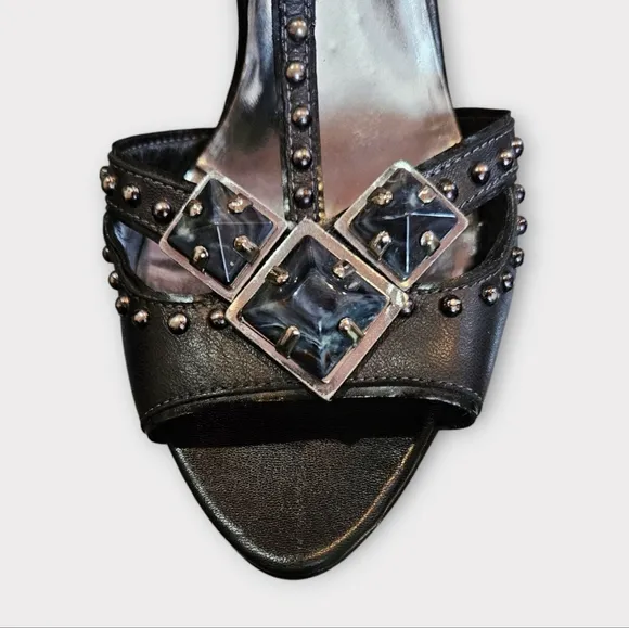 Miu Miu Black Studded Heels