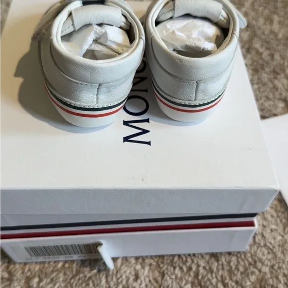 Moncler White Enfant Bootie