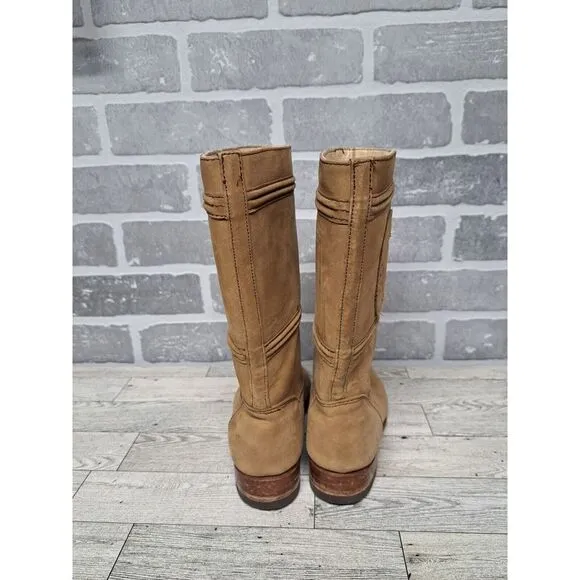 Mor-Rom Brown Suede Horseshoe‎ Cowgirl Western Boots Women's US 3.5 Mex 20.5