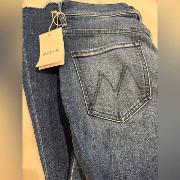 MOTHER The Weekender Fray Jeans Size 26 NWT