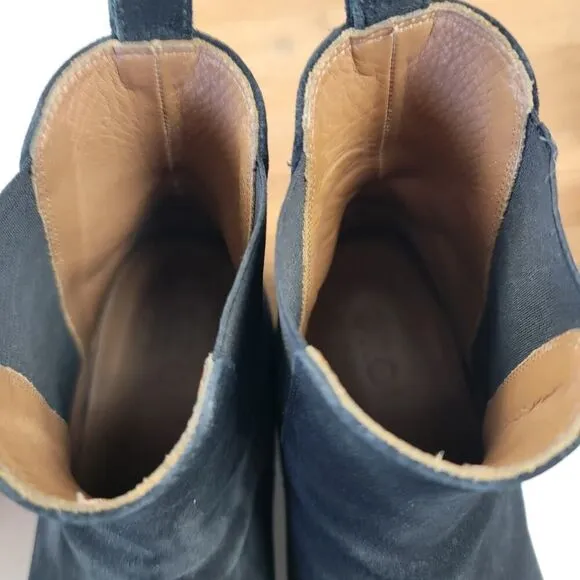 MSRP $325 ORO Los Angeles Classic Black Chelsea Boots Made in Spain Men's 11