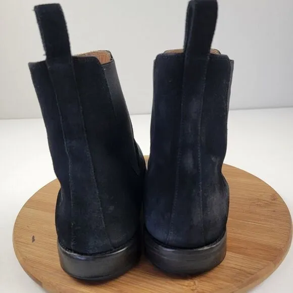 MSRP $325 ORO Los Angeles Classic Black Chelsea Boots Made in Spain Men's 11