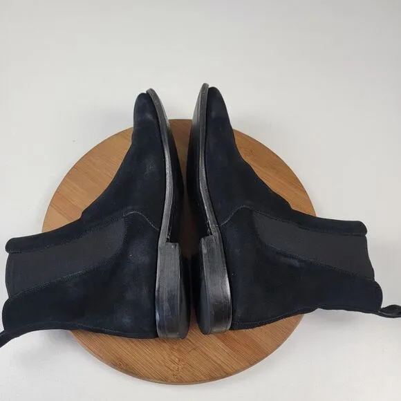 MSRP $325 ORO Los Angeles Classic Black Chelsea Boots Made in Spain Men's 11