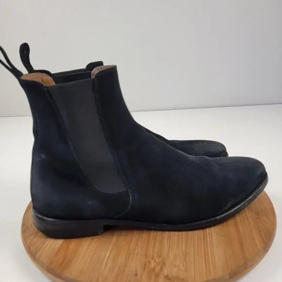 MSRP $325 ORO Los Angeles Classic Black Chelsea Boots Made in Spain Men's 11