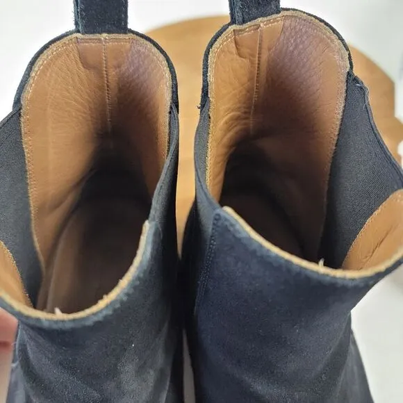 MSRP $325 ORO Los Angeles Classic Black Chelsea Boots Made in Spain Men's 11