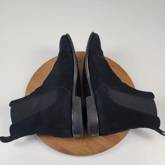 MSRP $325 ORO Los Angeles Classic Black Chelsea Boots Made in Spain Men's 11
