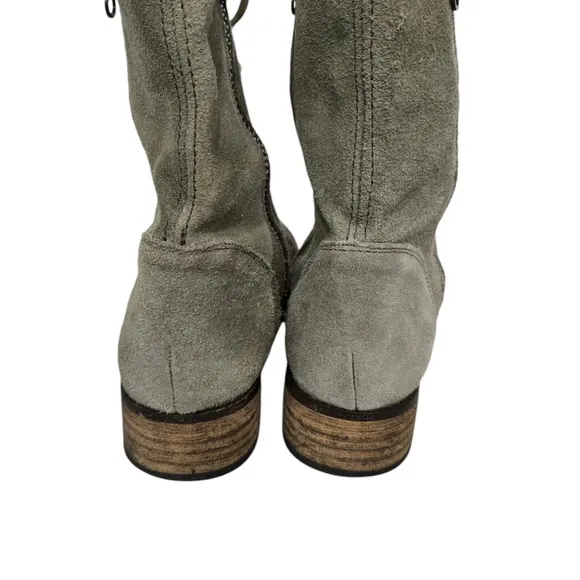 Mtng Original Olive Green Suede Combat Boots 9-9.5
