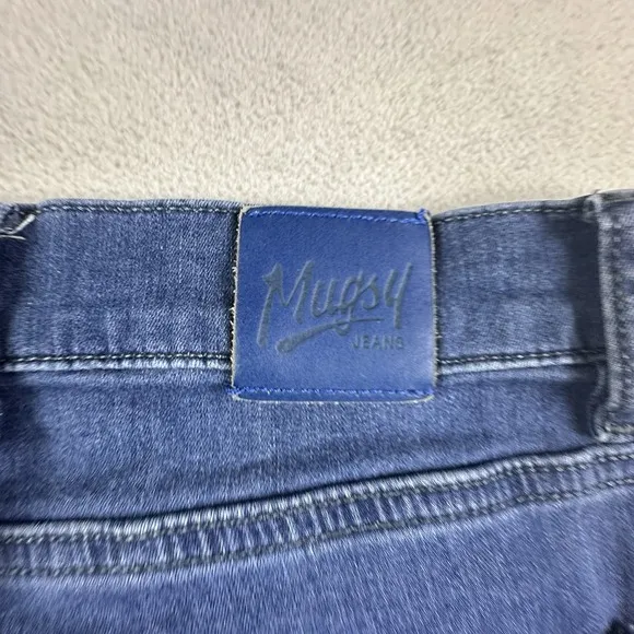 Mugsy Jeans Mens 34 Blue LAKE SHORES Light Wash Stretch Denim Jeans (34x34)