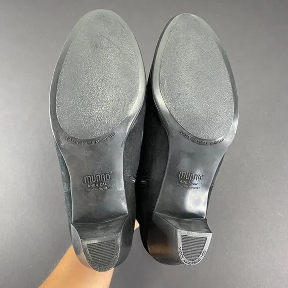 Munro | Women’s Shoes Alfie Black Suede Boots 9