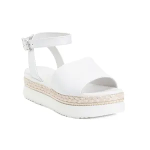 NEROGIARDINI White Multi Made In Italy Leather Jute Sporty Sandals