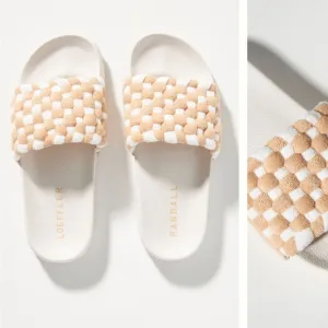 Neutral &amp; White Slides from Anthropologie - Loeffler Randall Sonni Sandals