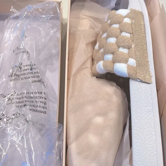 Neutral &amp; White Slides from Anthropologie - Loeffler Randall Sonni Sandals