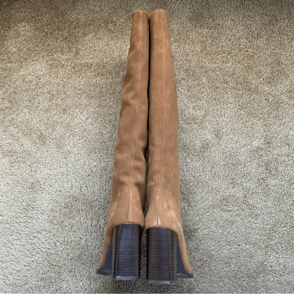 New $169 Zara Split Suede Heeled Boots 2006/910 Blogger’s Fav Size 11