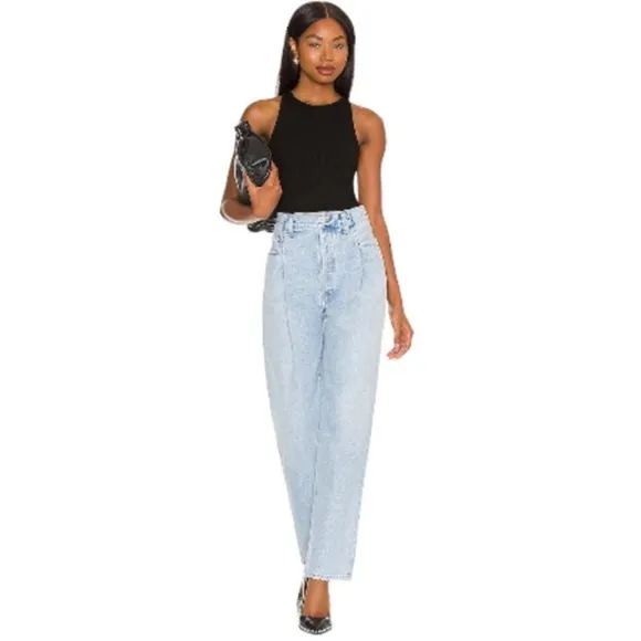 New! AGOLDE High Rise FoldWaistband Jeans‎ Denim Sz 25 $258